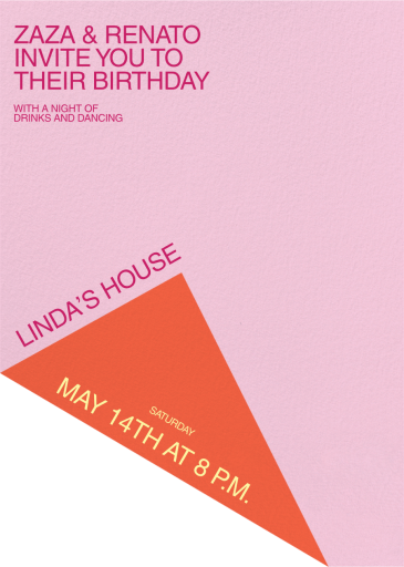 Color Fold - Birthday Invitation by Both