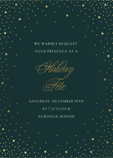 Modest Dazzle - Holiday Party Invitation by Paperless Post