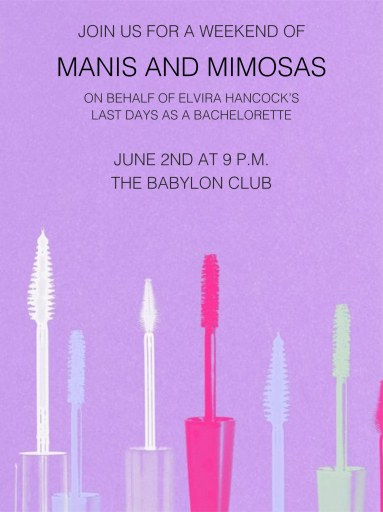 Maybe She's Born with It - Bachelor Party Invitation by Paperless Post