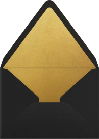 Tilted Cocktail Glasses Invitation Envelope