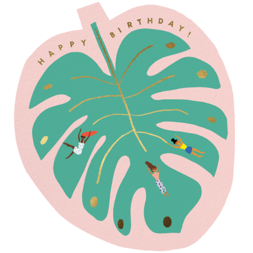 Party Palm Leaf by Carolyn Suzuki Studio