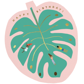 Party Palm Leaf by Carolyn Suzuki Studio