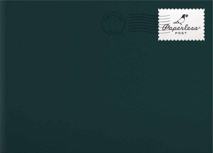 Photo Oval Gold Frame Card Envelope
