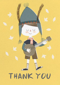 Thank You (Kate Hindley) - Thank You Card by Red Cap Cards