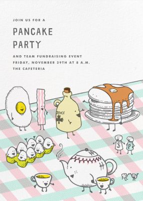 Brunch Brigade - Hello!Lucky - Pancake Breakfast Invitations