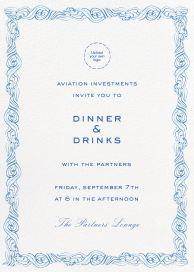 Ocean Border (Inslee Fariss) - Business Dinner Invitation by Dogwood Hill