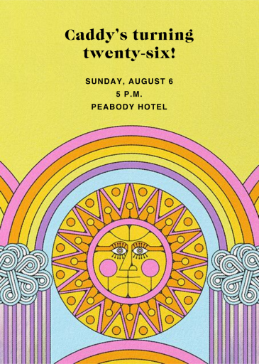 Rainbow Sun (Tall) (Nolan Pelletier) by Red Cap Cards