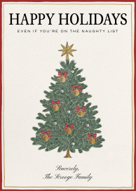 Ornamental Tree - Christmas Card by Martha Stewart