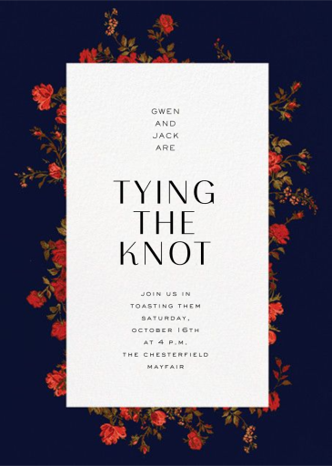 Elizabeth Moonlight - Engagement Party Invitation by Liberty