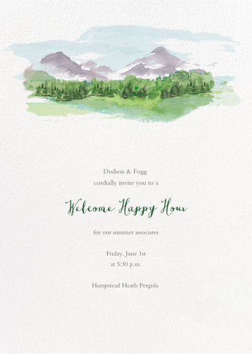 Mountain Scene by Paperless Post