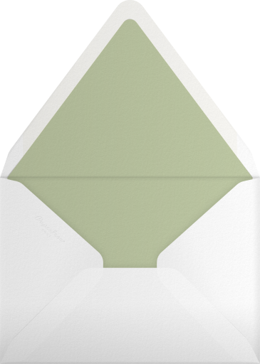 Abstract Olive Leaf Invitation Envelope