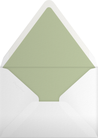 Abstract Olive Leaf Invitation Envelope