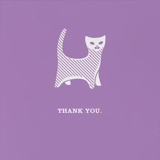 Kittie - Thank You Card by Jonathan Adler