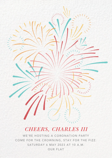 Skybursts - Coronation Party Invitation by Paperless Post