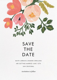 Pastel Petals (Save the Date) by Rifle Paper Co.