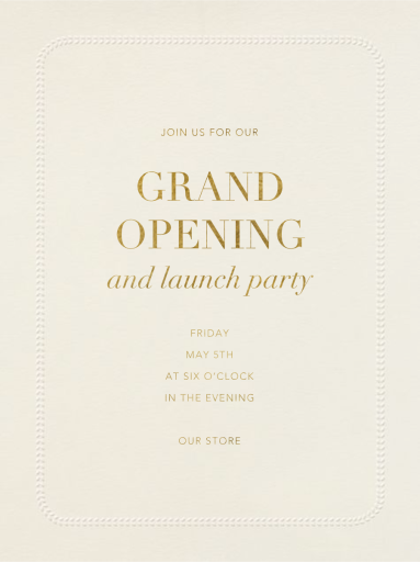 Leaf Inner Bevel Border - Launch Party Invitation by Paperless Post