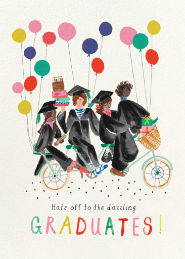 Wheel Grads - Graduation Card by Mr. Boddington's Studio