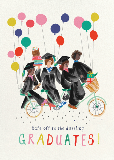 Wheel Grads - Graduation Card by mr-boddingtons-studio