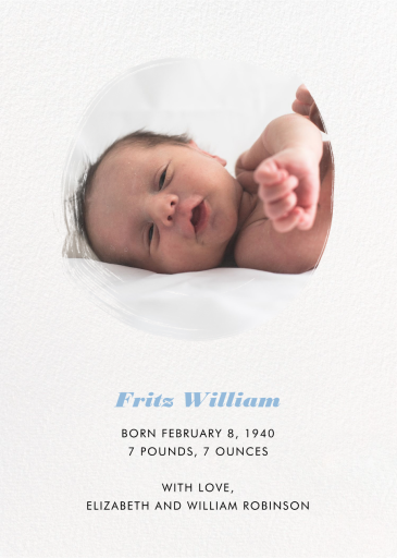 Painted Circle - Announcement by Paperless Post