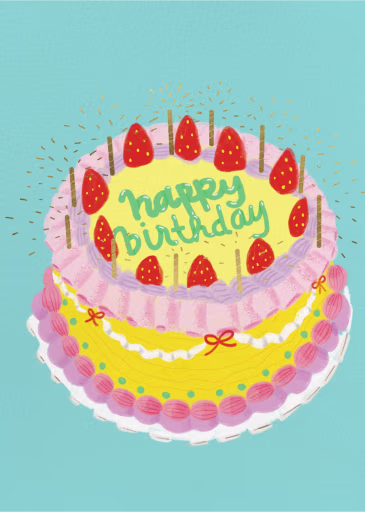 Sweet Delight - Birthday Card by Carolyn Suzuki Studio