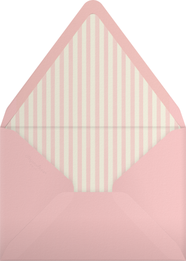 Pink Quilt Baby Shower Invitation Envelope