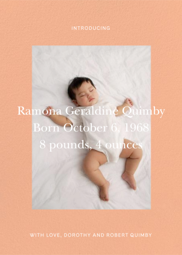 Cuore - Birth Announcement by Venamour