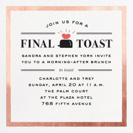 Toast of the Town - Wedding Weekend Invitation by Cheree Berry Paper & Design