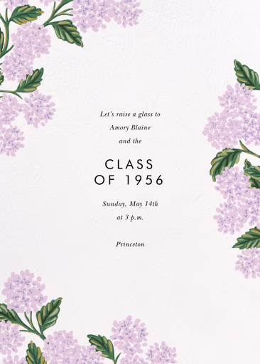 Hydrangea Frame - Graduation Party Invitation by Rifle Paper Co.