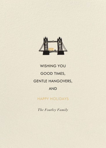 Snow Globe Hello!Lucky - Christmas Card by Hello!Lucky - Back