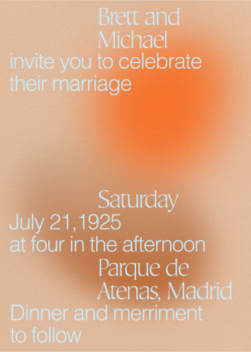 Gradient Glow - Wedding Invitation by Both