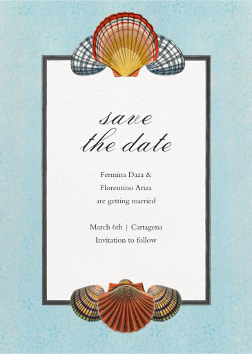 Scallop Medallion (Save the Date) - Invitation by John Derian