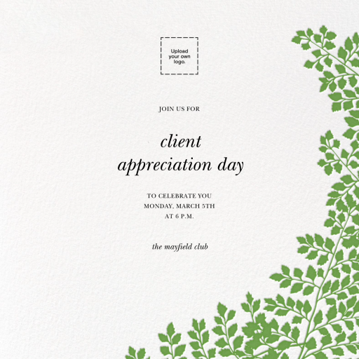 Fern II - Invitation by Paperless Post