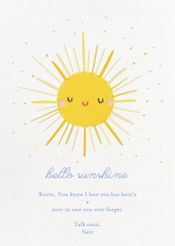 Sunny Greetings - Greeting Card by Little Cube