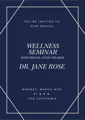 Balance - Seminar Invitation by Paperless Post