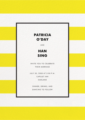 Stripe Suite - Wedding Invitation by kate spade new york