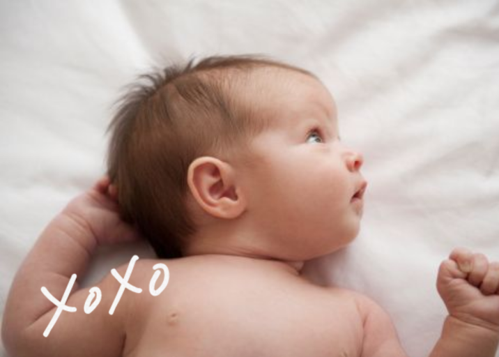 With Hugs and Kisses (Double-Sided) - Stationery by Linda and Harriett