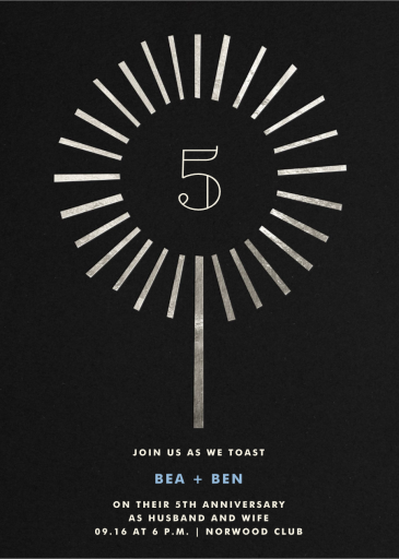 Year of the Sparkler - Anniversary Invitation by Paperless Post