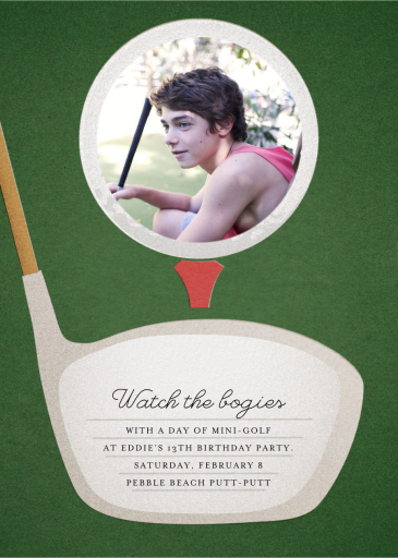 Tee Time (Photo) - Birthday Invitation by Paperless Post