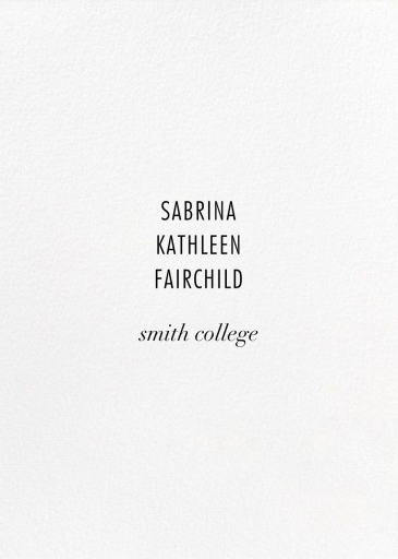 Evoke Photo - Graduation Announcement by Kelly Wearstler - Back