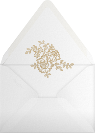 Gold Filigree Floral -  Monique Lhuillier Envelope