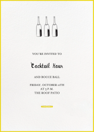 Bubbly for All - Happy Hour Invitation by Mr. Boddington's Studio