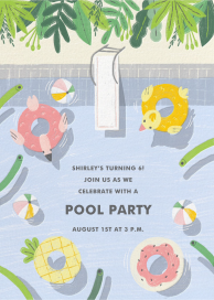 Pool Floaties by Paperless Post