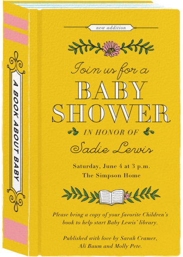 Chapter One - Baby Shower Invitation by Cheree Berry Paper & Design