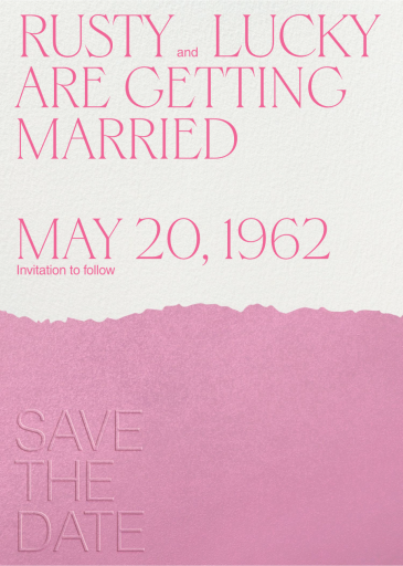 Textured Edge - Invitation by Both