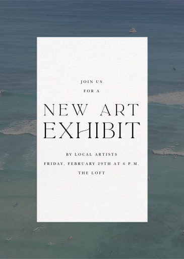 Density - Art Exhibition Invitation by Paperless Post