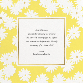 Embossed Daisies - Thank You Card by kate spade new york