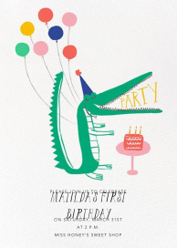 Looking Sharp - First Birthday Invitation by Mr. Boddington's Studio