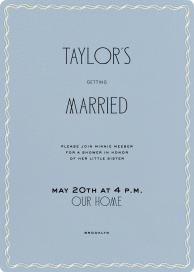 Rippled Border - Bridal Shower Invitation by Paperless Post