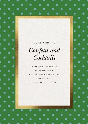 Perfect Spots - New Year's Card by kate spade new york