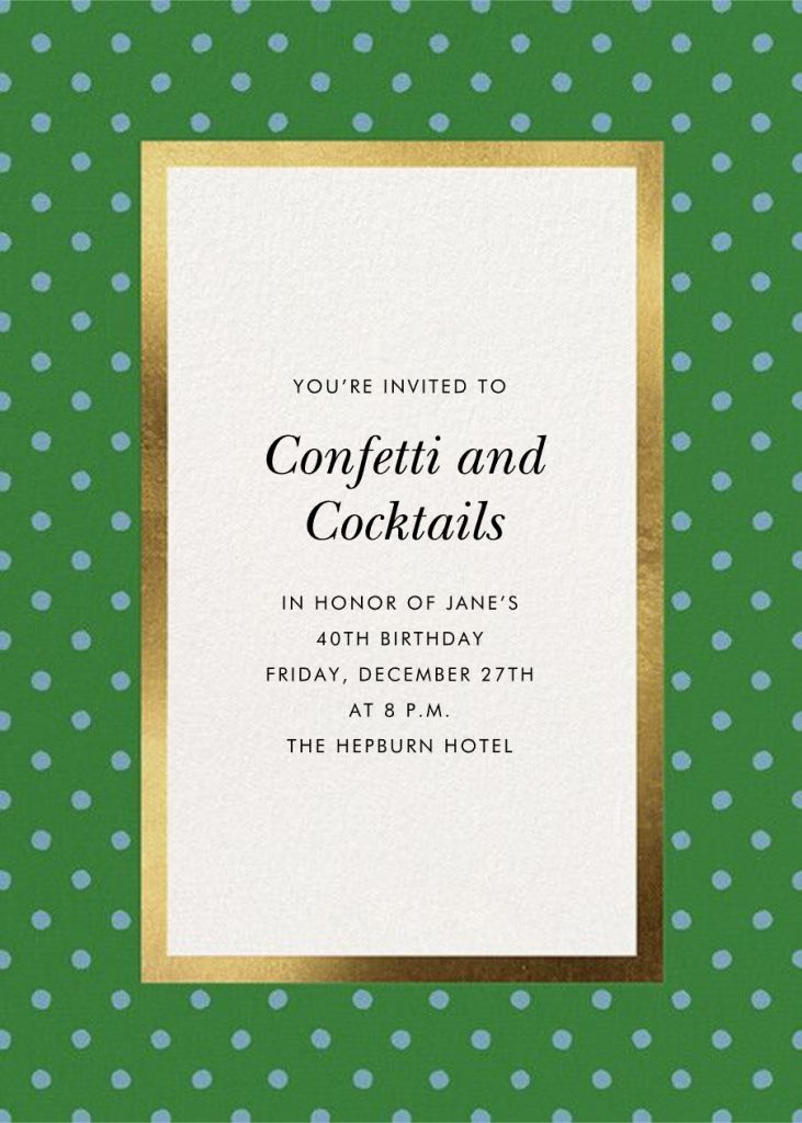 Perfect Spots Invitation
